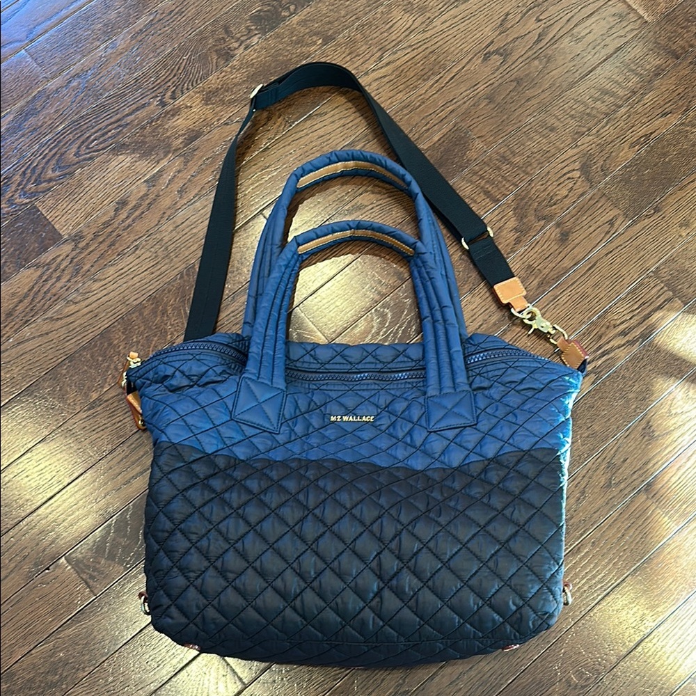 Brand NEW MZ Wallace Blue Quilted Women's Bag